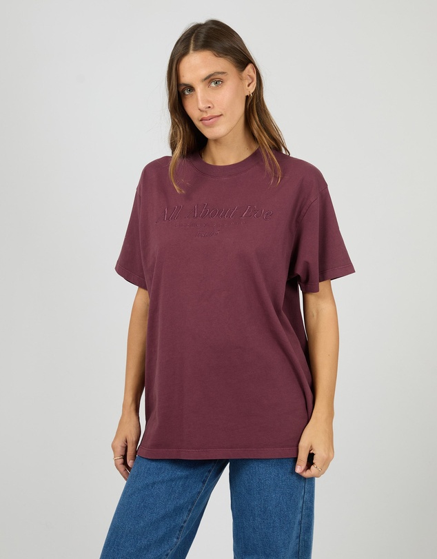All About Eve - Aae Timeless Tee Wine