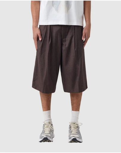 Zanerobe - Pinstripe Mega Short Choc Stripe