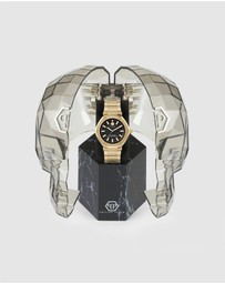 Philipp Plein - The Hexagon - Gold-Tone 38mm Black Dial Analogue watch