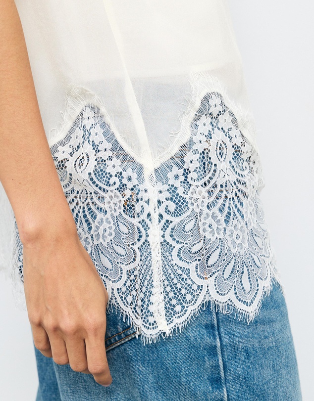 AERE - Alina Lace Trim Cami Top