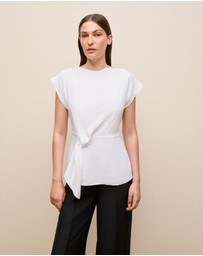 Trenery - Twist Front Top in White