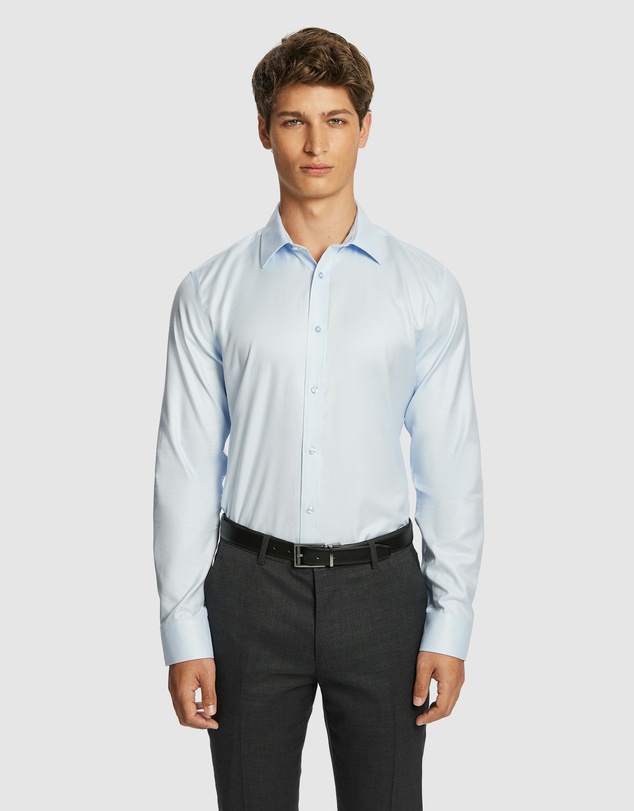 yd. - Maximum Two Ply Cotton Premium Slim Dress Shirt