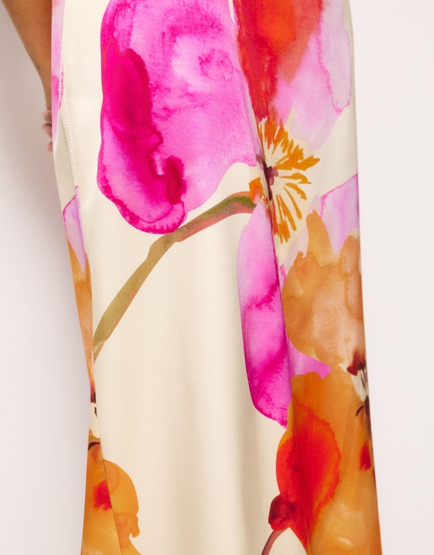 AERE - Fiora Structured Satin Maxi Dress