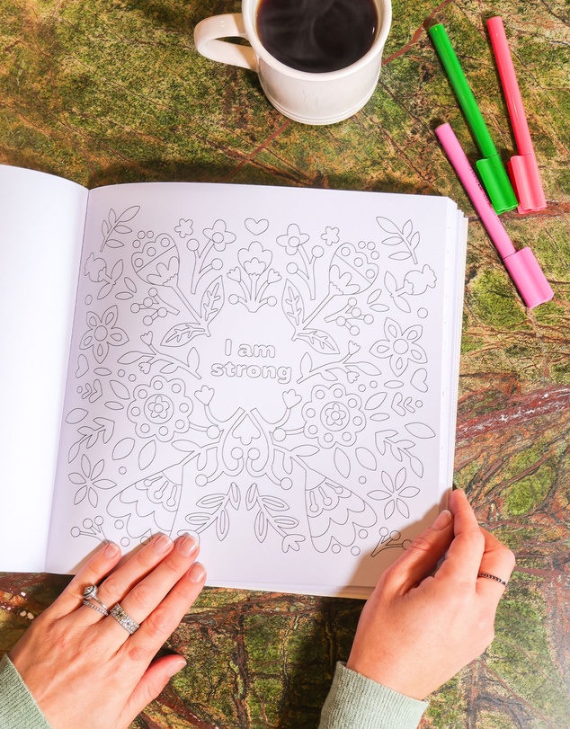 Journey Of Something - Affirmations Colouring Book