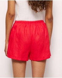 AERE - Bronte Linen Shorts
