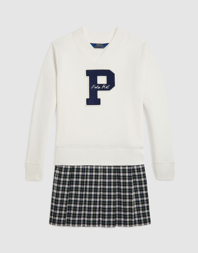 Polo Ralph Lauren - Letterman Fleece Sweatshirt Dress - ICONIC EXCLUSIVE - Teens