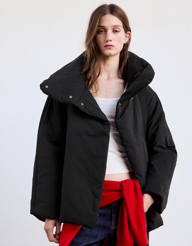 M.N.G - Padded Anorak with Funnel Neck
