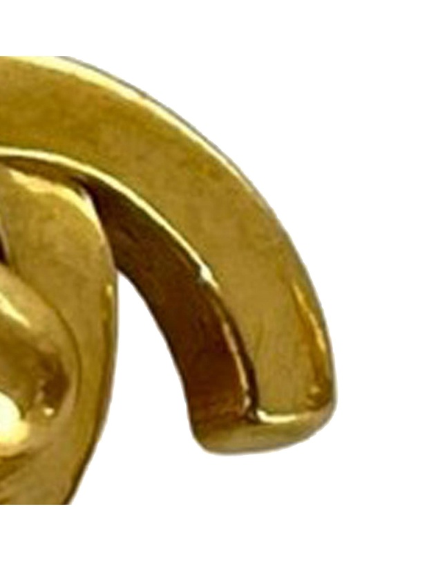 Pre-Loved by Azura Reborn - Pre-Loved CC Gold Plated Turn Lock Clip on Earrings