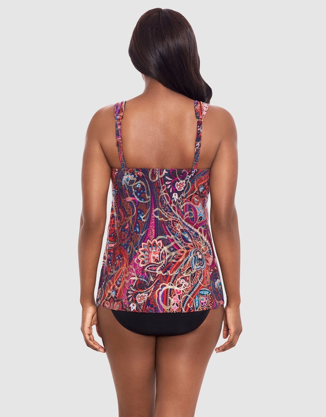 Miraclesuit Swimwear  - Dynasty Dazzle Underwired Draped Tankini Top