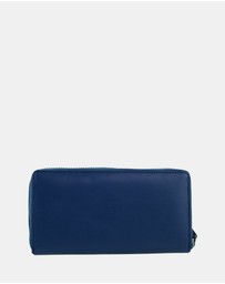 Pierre Cardin - Pierre Cardin Women's Leather Zip around wallet w/ Wristlet