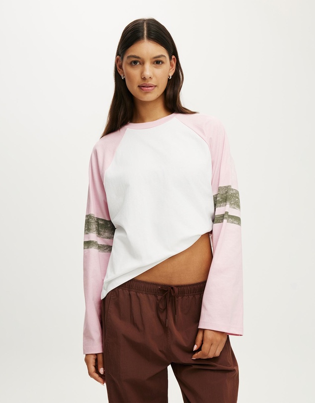Cotton On Body Active - Active Graphic Raglan Tee