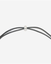Lovisa - Waterproof Stainless Steel Large Bubble Letter A Cord Necklace