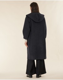 Amelius - Celine Hooded Snap Front Coat