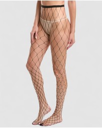 High Heel Jungle - Star Struck Fishnet Tights