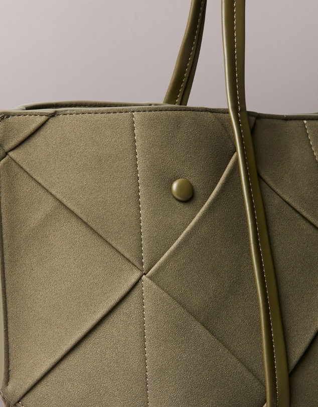 Calvin Klein - Woven Sueded Carryall Bag