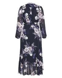 City Chic - Plus size Jane Hi Lo Maxi Dress - navy