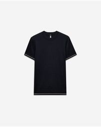 Calibre - Stripe Cuff Tech T-shirt Navy
