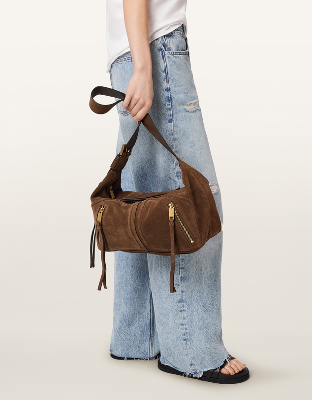 AllSaints - Jean Rey Suede Shoulder Bag