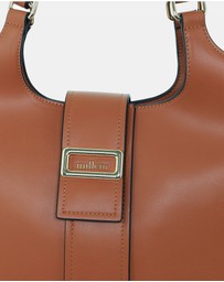Milleni - Milleni Ladies Vegan Leather Fashion Caryall Tote Bag