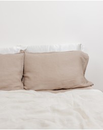 SILK MAGNOLIA - French Linen Pillowcase