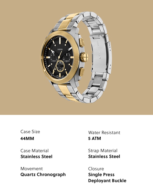 Fossil - Machine Two Tone Chronograph Watch