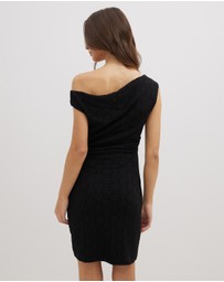 Dazie - Heart Of Lace Gathered Mini Dress