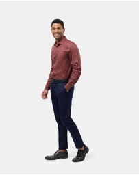 Brooksfield - Triangle Print Slim Fit Dress Shirt