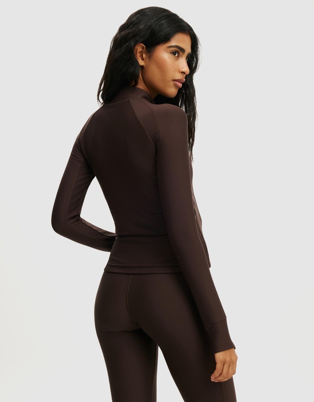Cotton On Body Active - Fleece Lined Long Sleeve Zip Thru