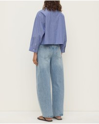 Assembly Label - Anais Stripe Cropped Shirt