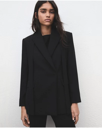M.N.G - Blazer Suit Scarf