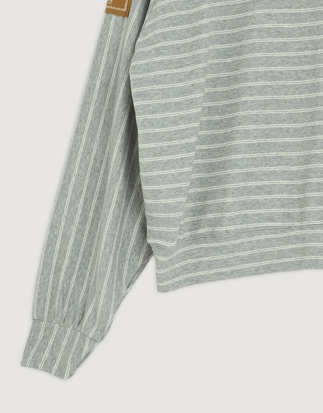 Revibe - Repaired KINGA CSILLA Smoke Stripe Med Jumper - AU 10