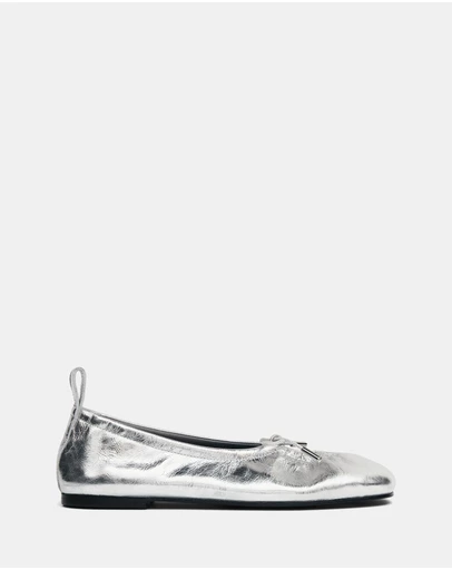 Alohas - Rosalind Shimmer Leather Ballet Flats - Women's