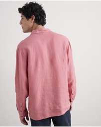 Seasalt - Seasalt Cornwall Pink Artist's Linen Shirt