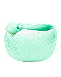 Pre-Loved by Azura Reborn - Pre-Loved bottega veneta Woven Leather Top Handle Bag Knotted Detail Stylish Handbag