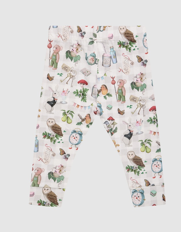 Fleur Harris - 'Mini Magic Gingham' Faraway Legging in Tapioca