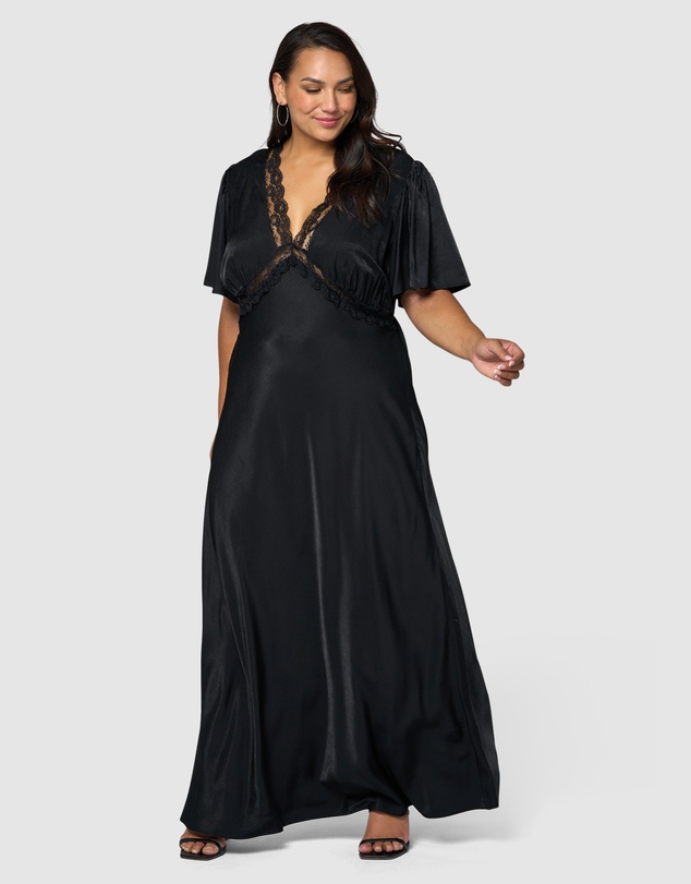 Sunday In The City - Electric Guitars Maxi Dress