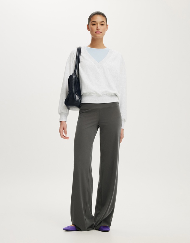 Cotton On - V Neck Fleece Sweatshirt