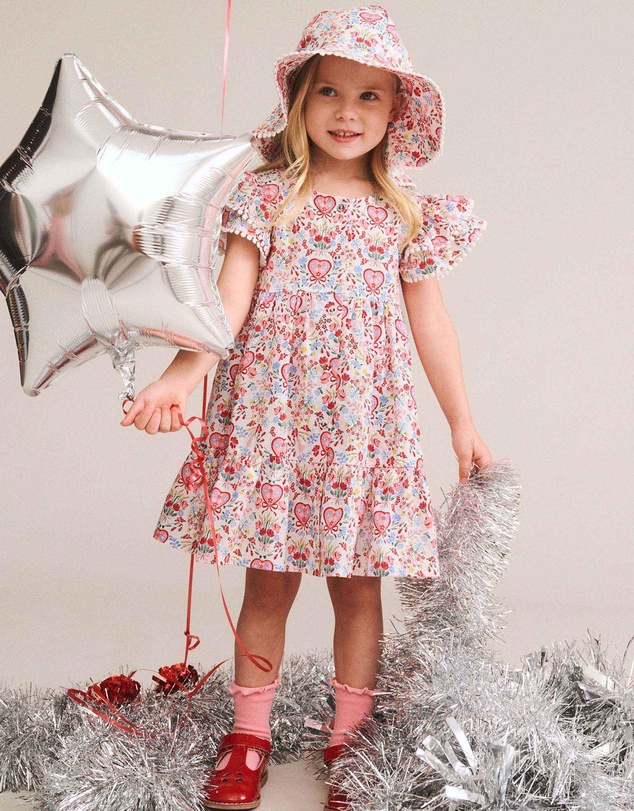 Huxbaby - Scallop Floral Sunhat - Kids