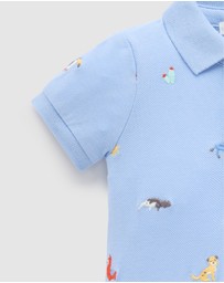 Purebaby - Polo Growsuit -Kids-Babies