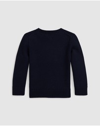 Polo Ralph Lauren - Dog-Intarsia Cotton Sweater - ICONIC EXCLUSIVE - Babies-Kids