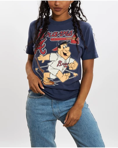Vintage by The Real Deal - Pre Loved - 1994 Atlanta Baves x The Flintstones Tee