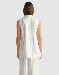 Decjuba - Paige Linen Blend Vest