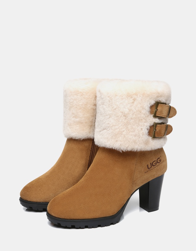 EVERAU - Australian Shepherd Ugg Candice Cow Suede Upper Boots