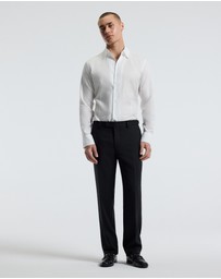 Calibre - Refined Cotton Linen Shirt White