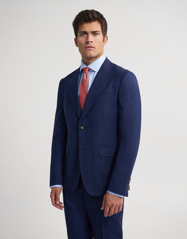 Oxford - Byron Wool Stripe Suit Jacket