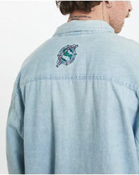 Vintage by The Real Deal - Pre Loved - 90s Hard Rock Cafe Denim Button Up Shirt