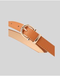 KAJA Clothing - Needle Buckle Belt - Brown
