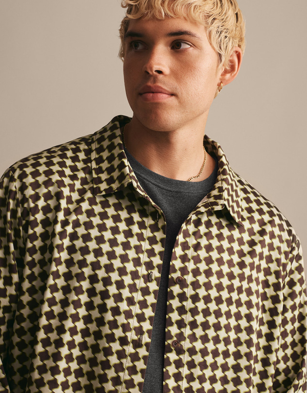 Resting - Soft Woven Cotton Jules Long Sleeve Shirt