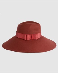 Max Alexander - Wide Brim Rust Winter Hat
