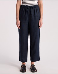 David Lawrence - Prue Tapered Linen Pants